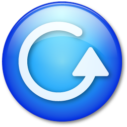 blue play button icon