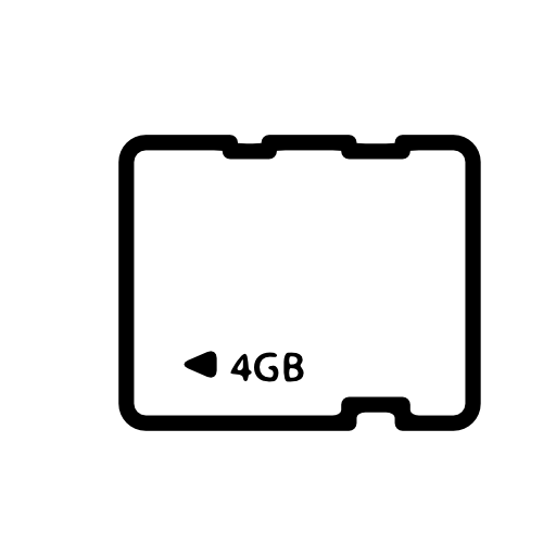 4g memory card icon