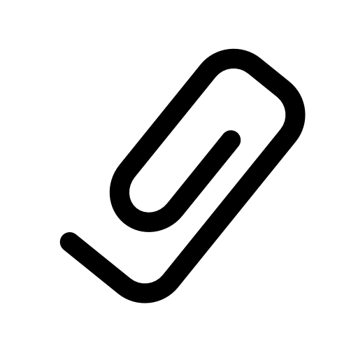 a paper clip icon