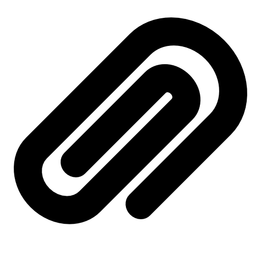 a paper clip icon