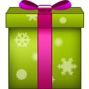 beautiful gift box icon