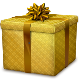 beautiful gift box icon