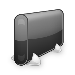 black hard drive icon