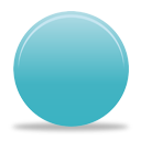 blue circle button icon