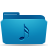 blue music folder icon