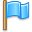 blue small flag icon