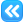 blue square rewind button icon
