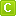 capital letter c of green icon
