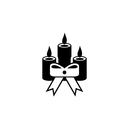 christmas candles decoration icon