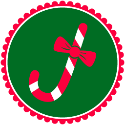 christmas candy cane icon