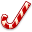 christmas candy cane sugar icon