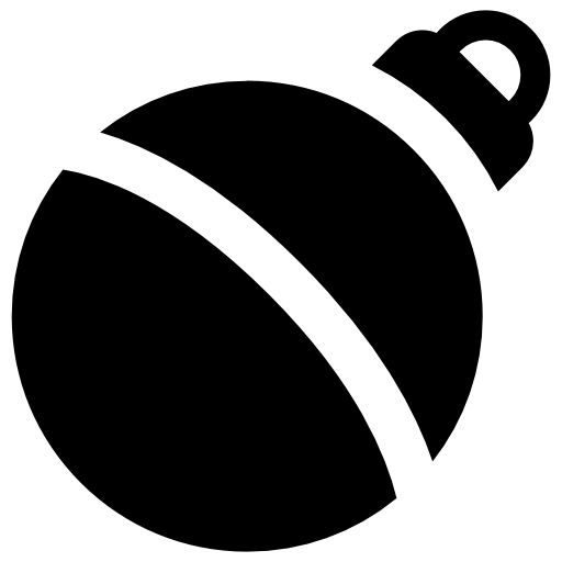 christmas tree decoration ball icon