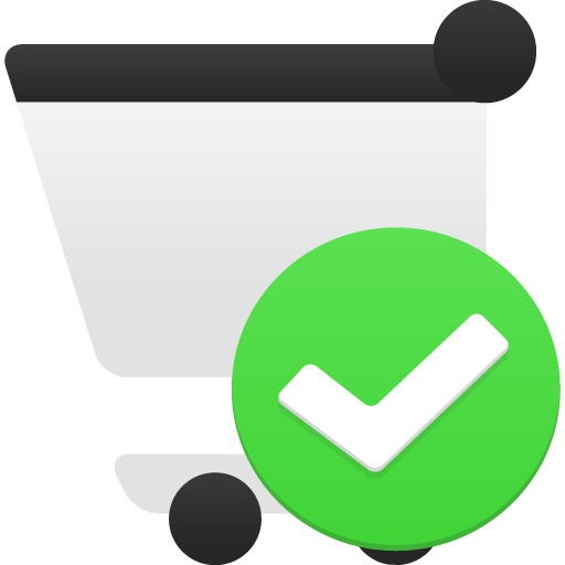 confirm shopping cart icon