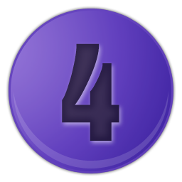 dark blue number 4 icon