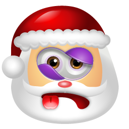 defeated santa claus emoticon