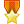 gold star medal of orange icon