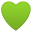 green heart shape icon