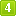 green number 4 icon