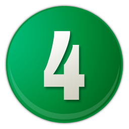 green number 4 icon