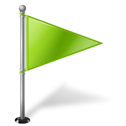 green small flag icon