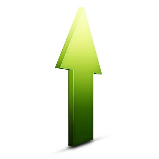 green up arrow icon