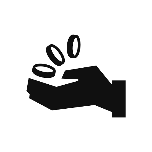 hand coin icon