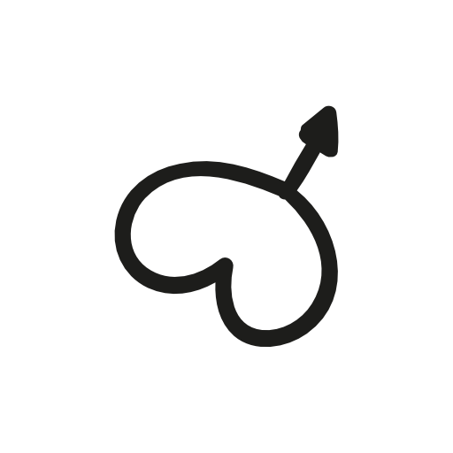 heart shaped male symbols
