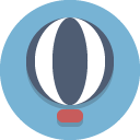 hot air balloon icon