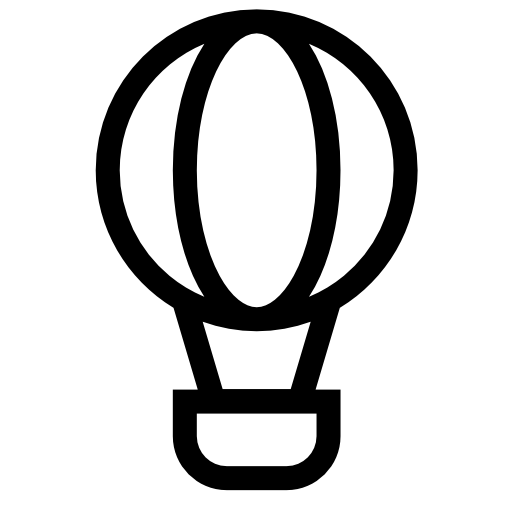 hot air balloon icon