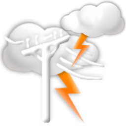 lightning warning icon