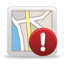 map warning icon