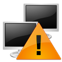 network connection warning sign icon