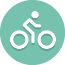 people riding a bicycle icon