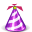 purple holiday hat icon