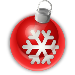 red christmas ball icon