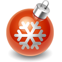 red christmas ball icon