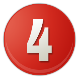 red number 4 icon