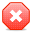 red stop button icon