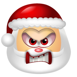 santa angry emoticons