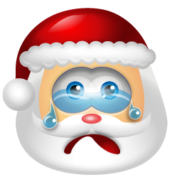 santa claus cry emoticons