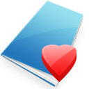 sky blue heart shaped favicon