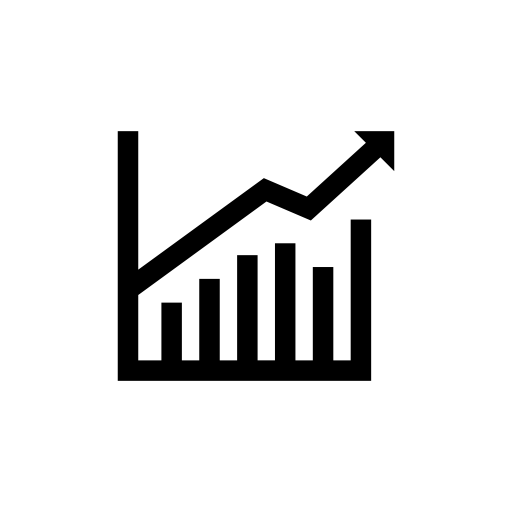 stock trend diagram icon