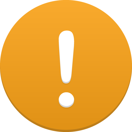 warning message icon