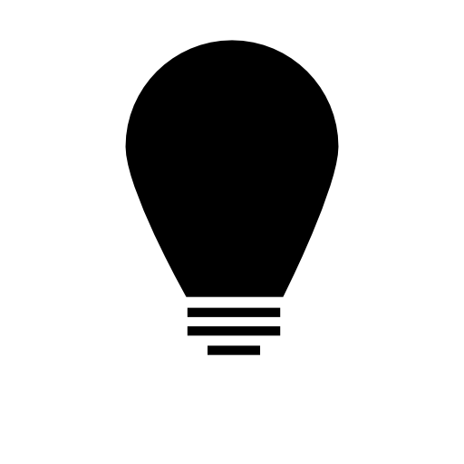 web bulb tip icon