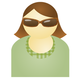 woman with sunglasses icon