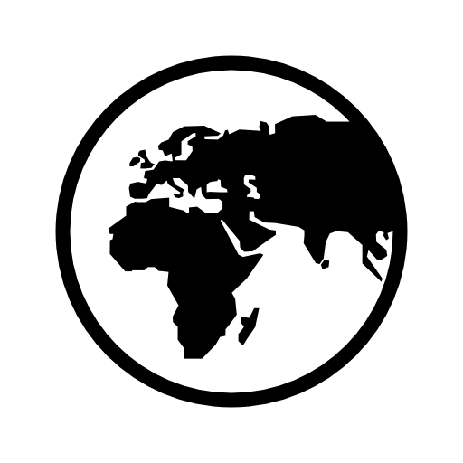 world map globe icon