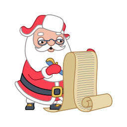 write santa claus icons