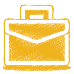 yellow briefcase icon